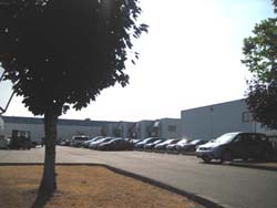 Parking lot at rear entrance